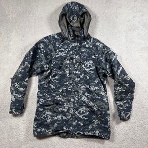 US Navy GORE-TEX Parka Men's Medium Regular Digital Camo Jacket Waterproof Zip